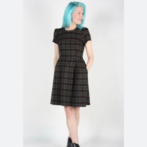 Birds of North America Woodnymph Plaid Dress Size 10